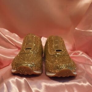 Gold Glitter Women's Sneakers